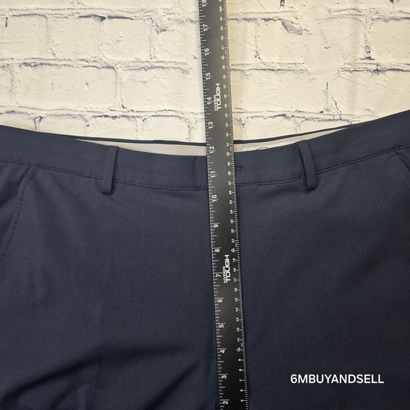 Greg Norman Ultimate Travel Navy‎ Blue Men's 36x32 Golf Dress Slacks Pants Vjone - Picture 9 of 11